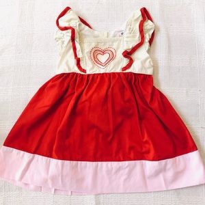 Smock Monkey Valentine’s Dress